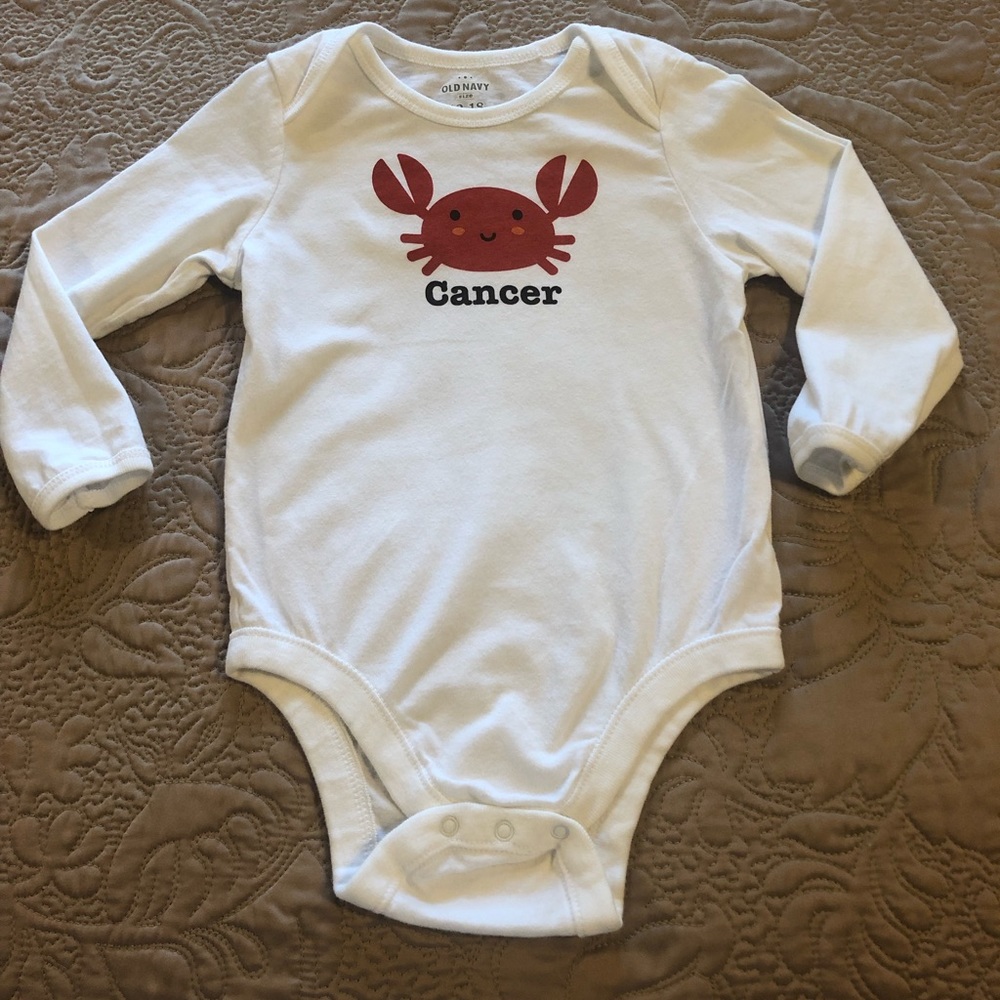 Old Navy Astrology Cancer Onesie